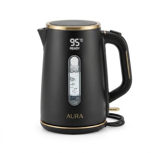 AURA ThermoGlow Smart Electric Kettle, 1.7L, 2200W, Precise Digital Temperature Control
