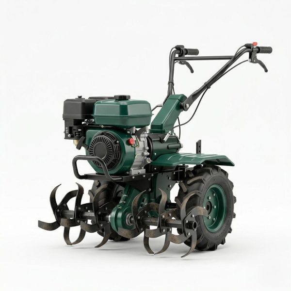 AgriPro Heavy-Duty Gasoline Tiller-Cultivator, 4-Stroke Engine with Adjustable Handlebars