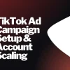 tw-pc-3456 TikTok Ad Campaign Setup & Account Scaling